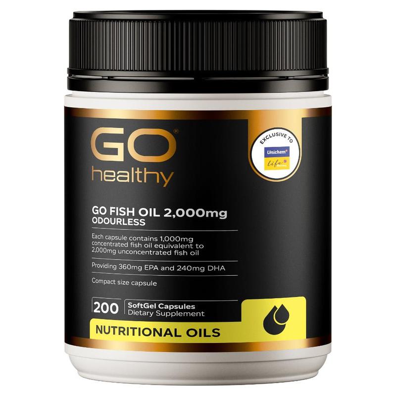 GO Healthy GO Fish Oil 2000mg Capsules 200s