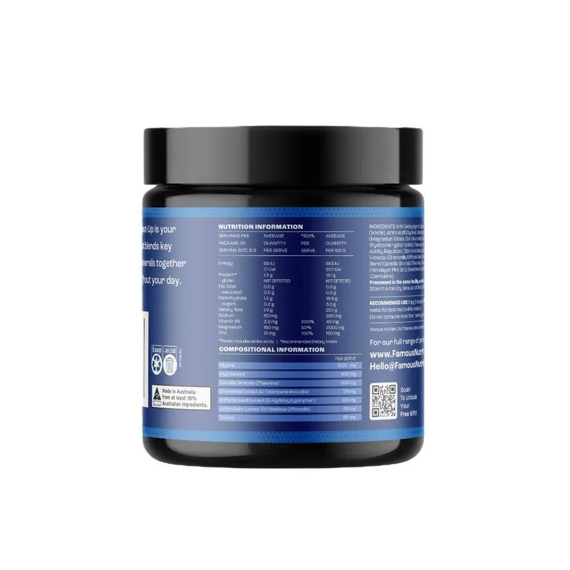 Famous Nutrition Rest Up Strawberry Kiwi 160g