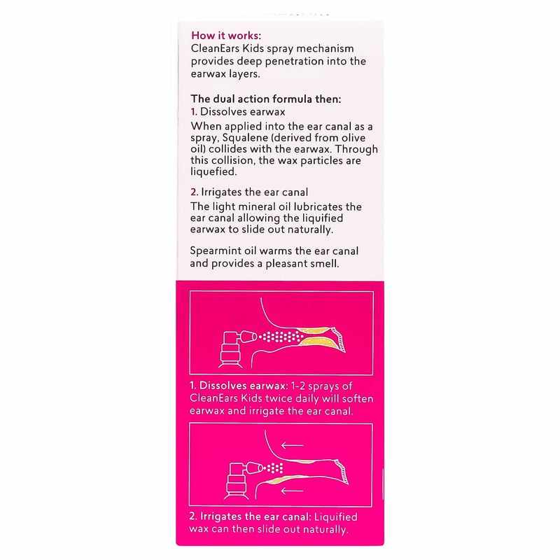 Clean Ears Wax Removal Spray Kids 30ml