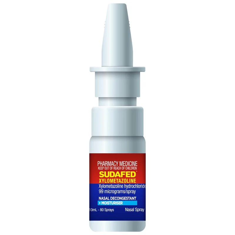 Sudafed Xylo Nasal Decongestant + Moisturiser Nasal Spray 10ml