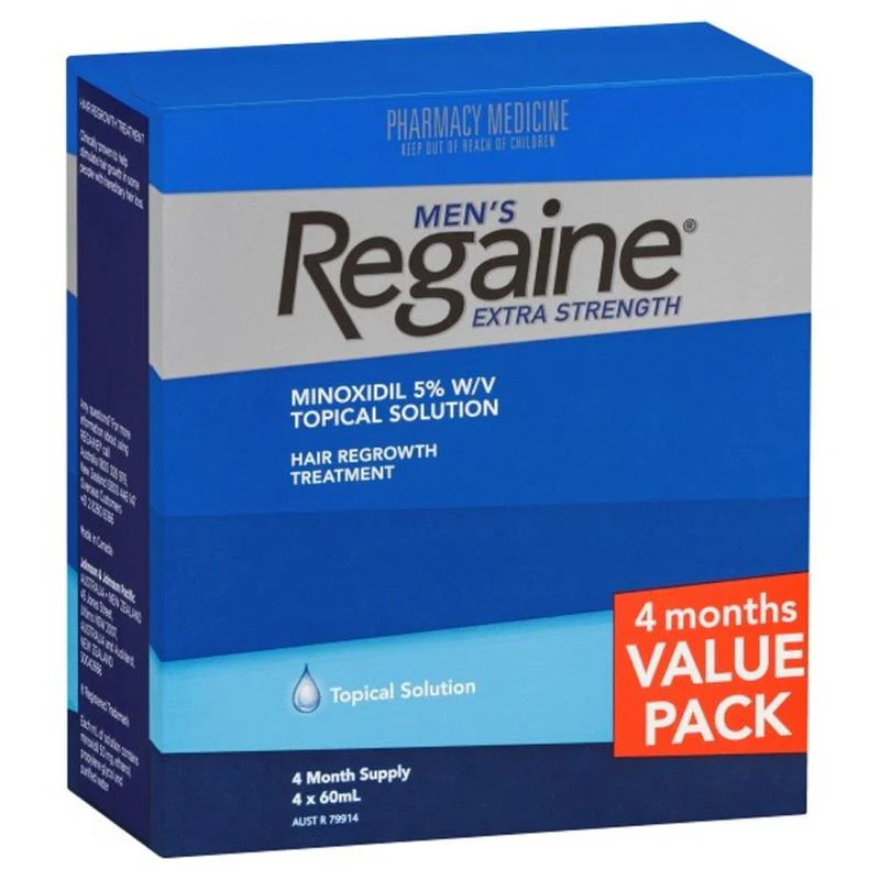 Regaine Men's Extra Strength 4 Mth Supply 4x60ml