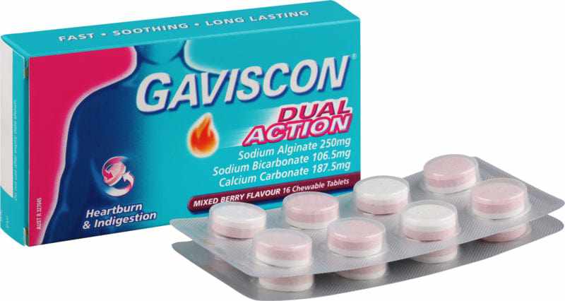 Gaviscon DA Tablets Mixed Berry 16ea 16s