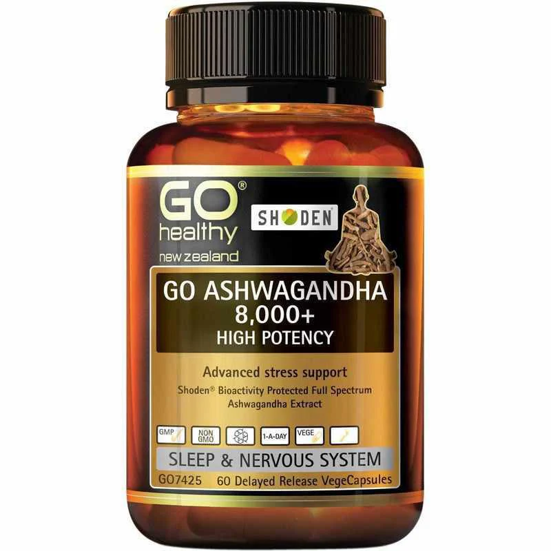 GO Healthy GO Ashwagandha 8000 + VegeCapsules 60s